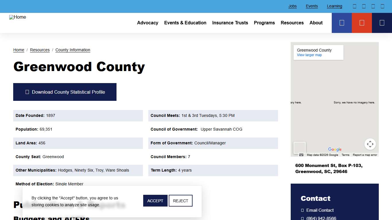 Greenwood County South Carolina Association of Counties